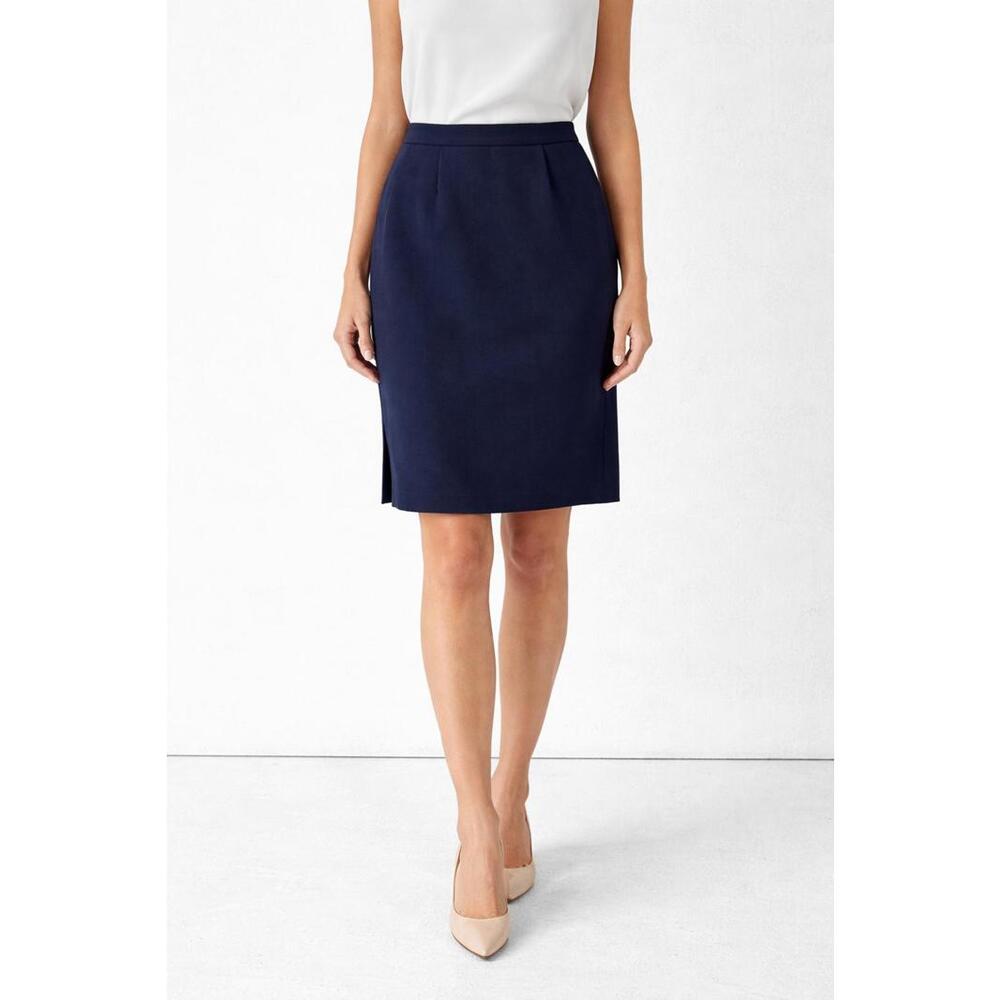 Vintage Paul Harris Navy Pencil Skirt Size 6 Small Classic